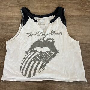 American Eagle Distressed Cropped Tank